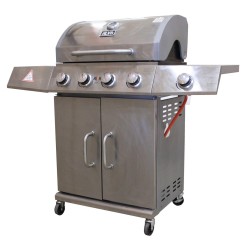 Alva stainless steel 4 burner gas barbeque grills with side burner