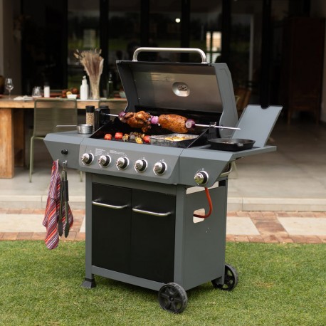 Megamaster 5 burner bbq barbecue barbeque grill with side burner
