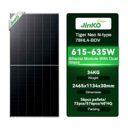 Jinko 615w 620w 625w solar panels