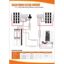 10kva off grid solar energy system with lithium batteries