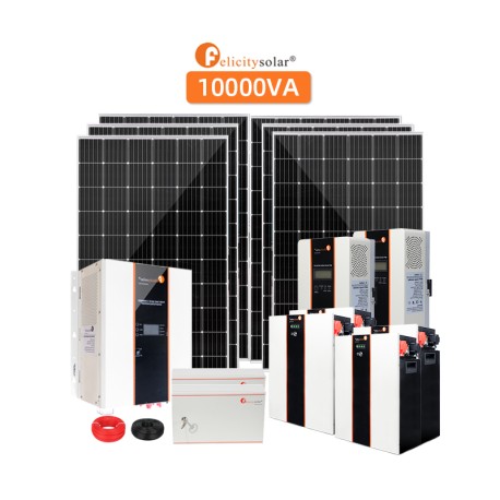 10kva off grid solar system with 15kwh lithium battery supply and installation