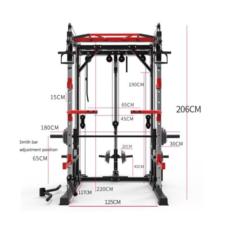 Gym commercial smith machines squat racks