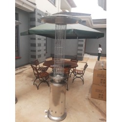 Round flame tube gas patio heaters outdoor warmers