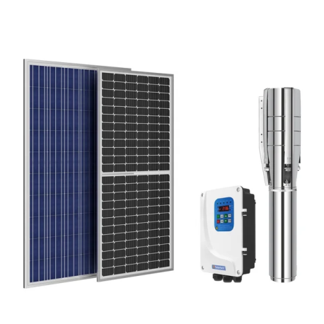 Submersible dc solar pumps