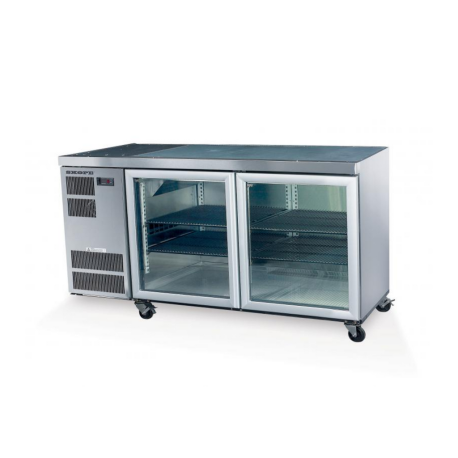 Commercial 2 door undercounter wine chillers