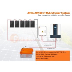 3kva hybrid solar system