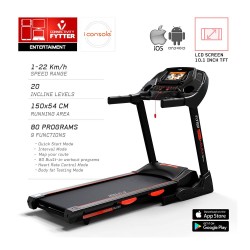 Fytter runner ru 12r semi commercial treadmills 22km/h 5hp