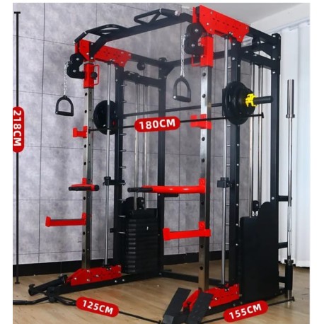 Commercial smith machines with 130kgs weight stack